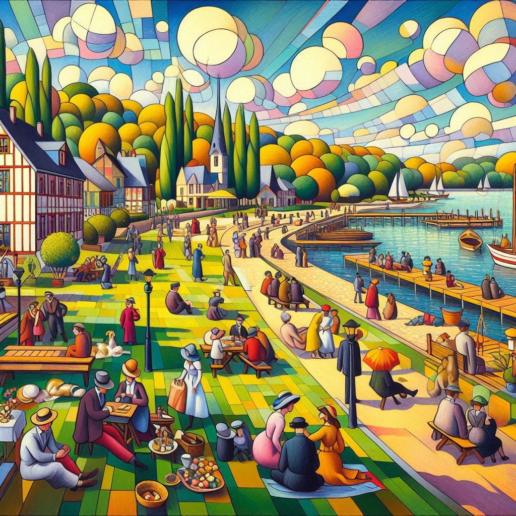 A Sunday Afternoon on the Island of La Grande Jatte – re-imagined