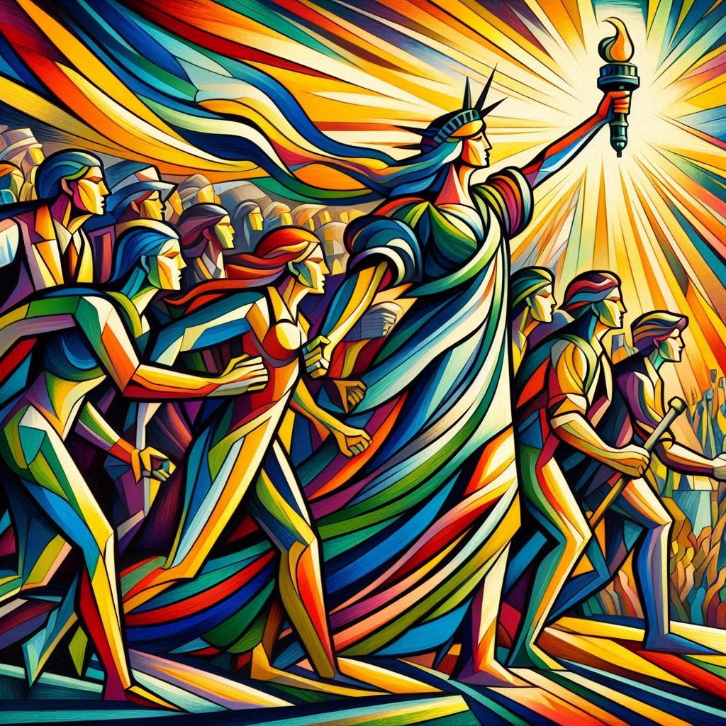 Liberty leading the people – re-imagined